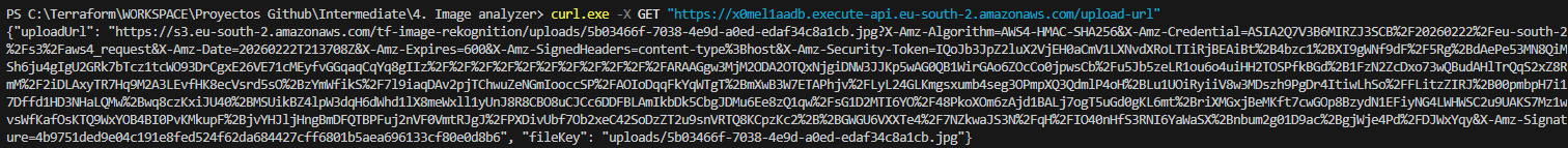 Generate Upload URL